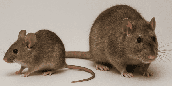différence de taille entre une souris et un rat